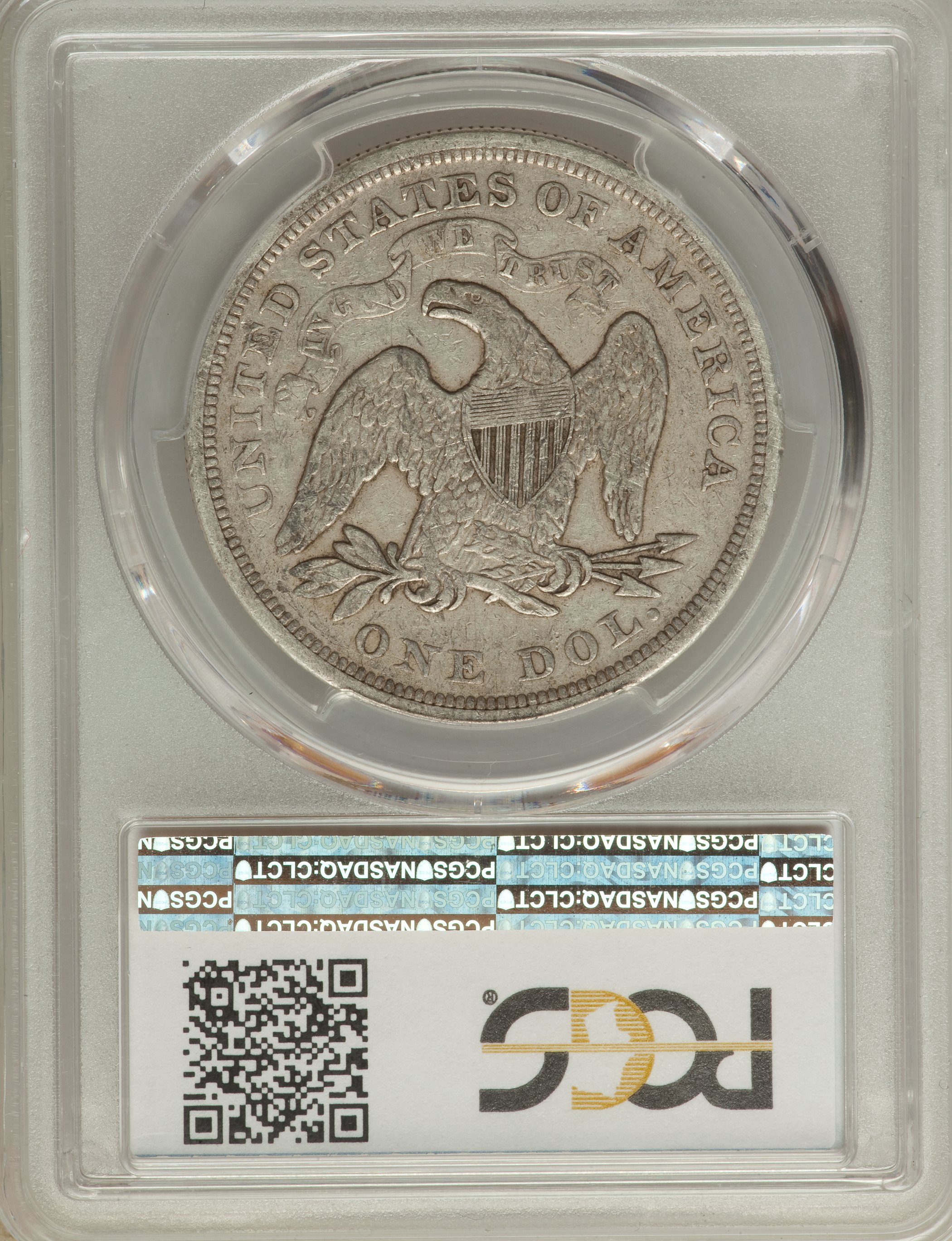 1873 $1  Seated Liberty G6 CAC thumbnail 17