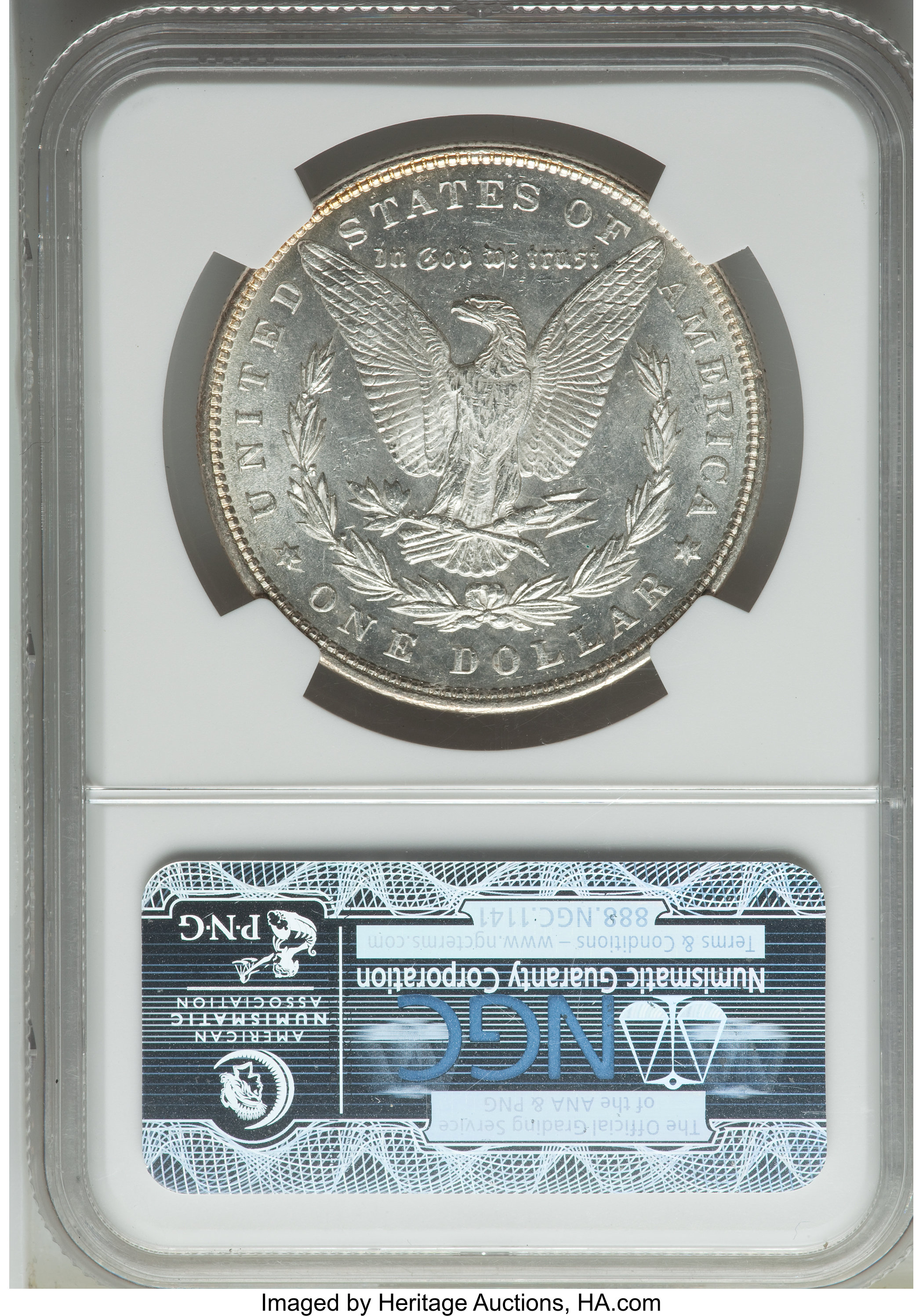1896 $1  MS PL MS61 PL CAC thumbnail 3