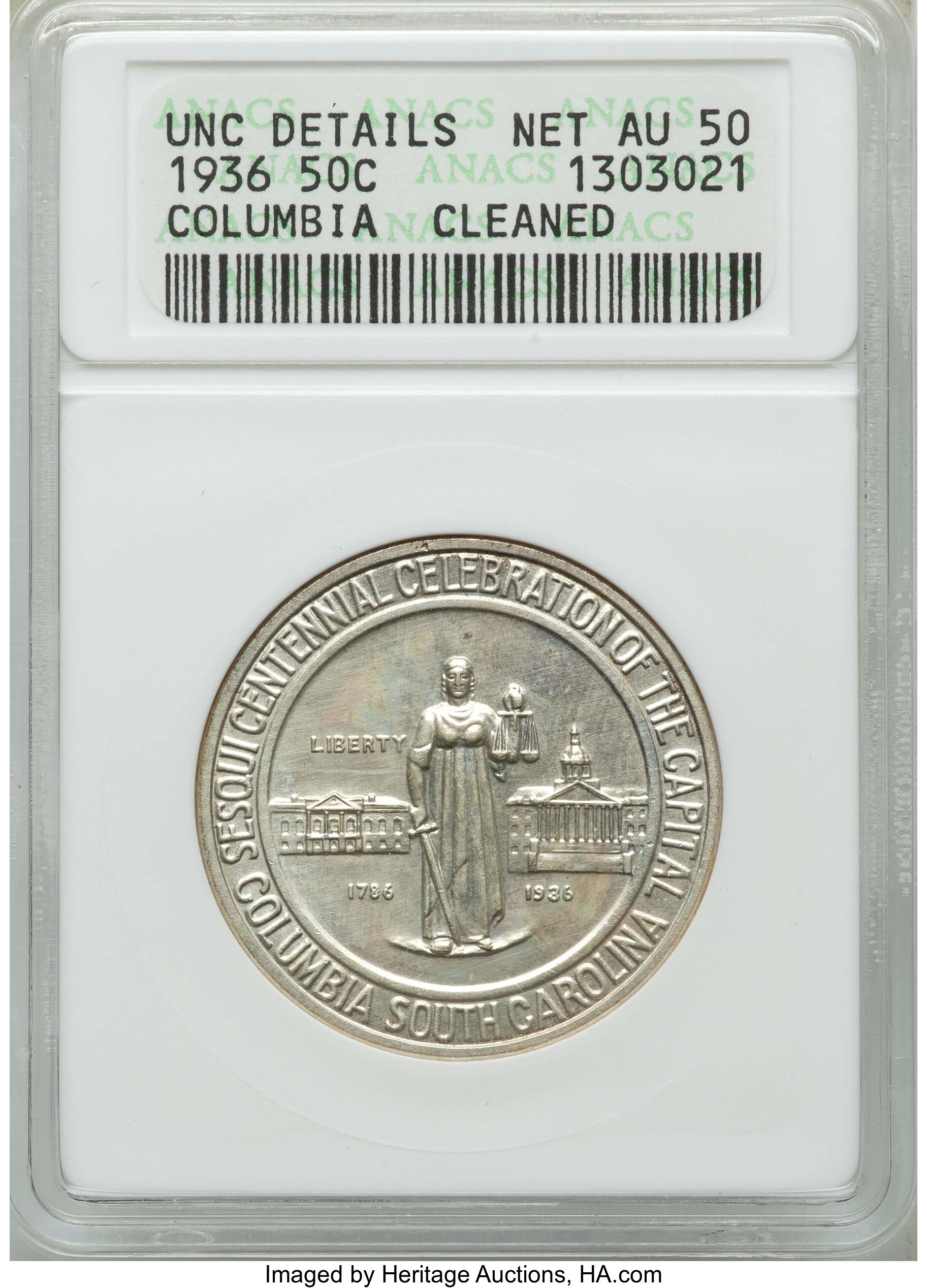 ⬛希少レア・１９３６年国内発初期【数量少数・限定販売】カルアパンプキン１本 1936 Columbia Half dollar MS Values | Greysheet