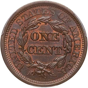 image for: 1C 1846 SMALL DATE. PCGS MS64 RB CAC