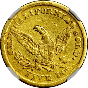 image for: 1850 Baldwin & Co. $5. K-2. Rarity-5. VF-30 (NGC).