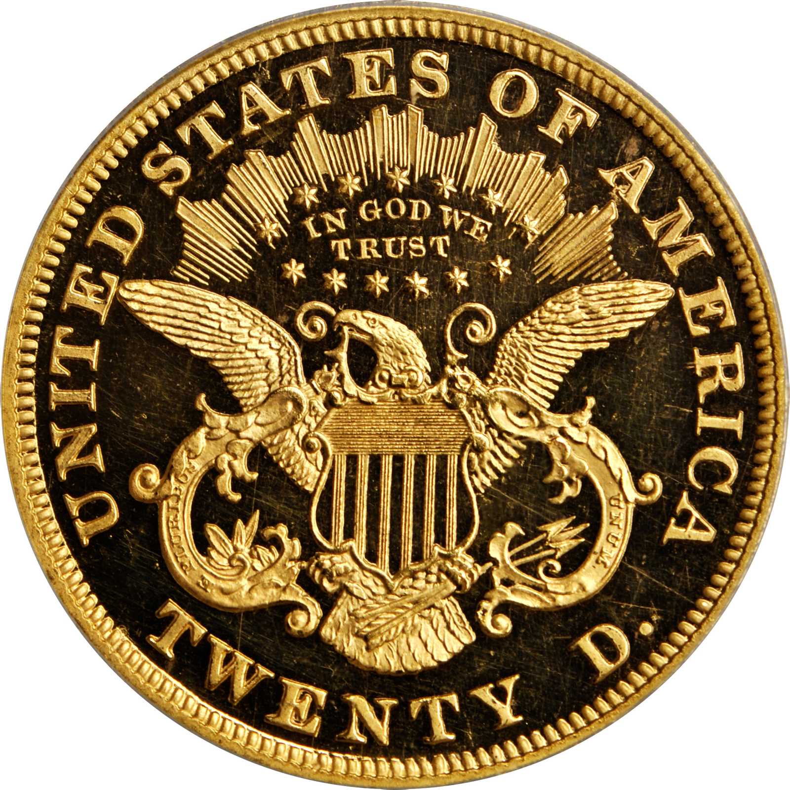 image for: 1873 Liberty Head Double Eagle. Close 3. Proof-63 Deep Cameo (PCGS). CAC.
