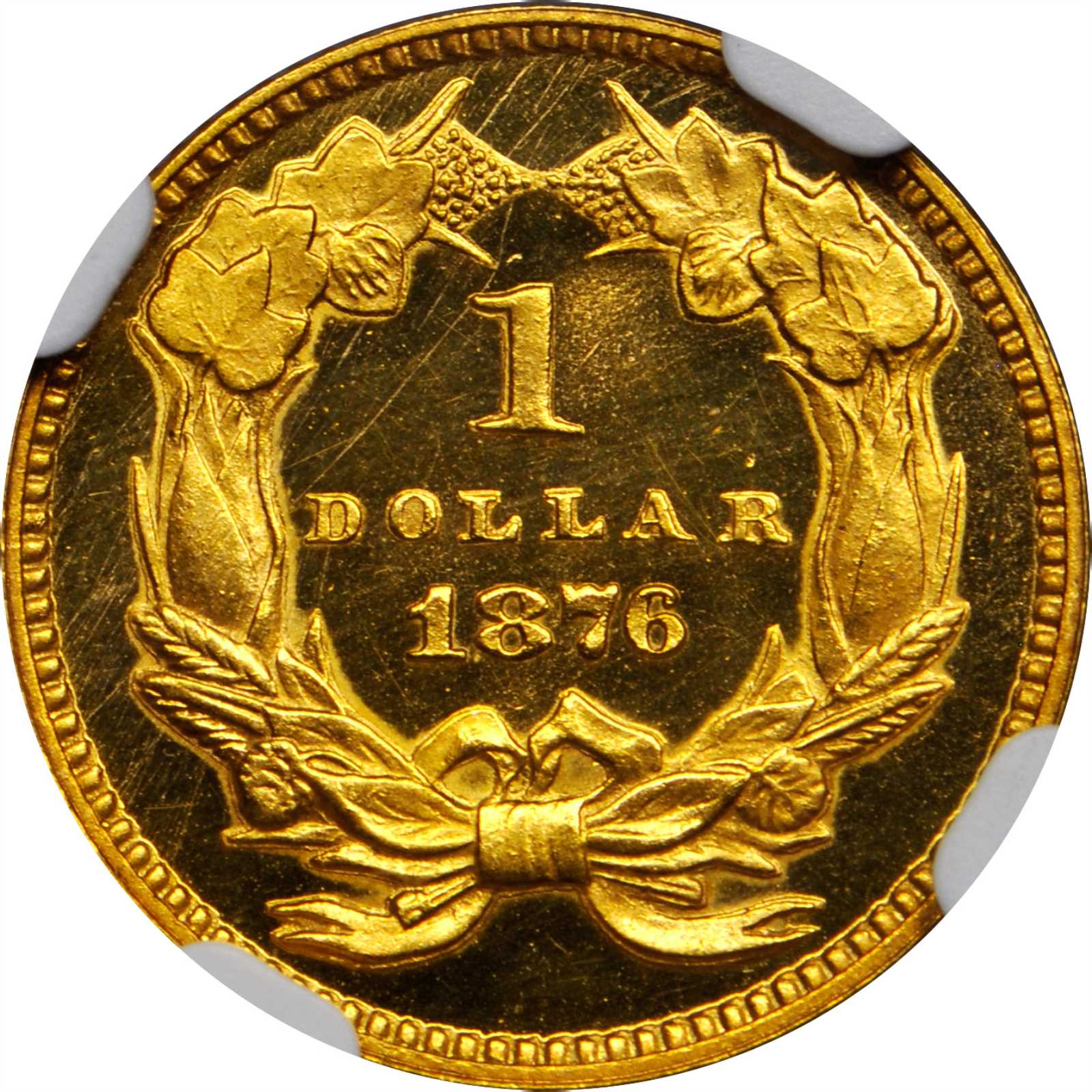 image for: 1876 Gold Dollar. Proof-65+ Ultra Cameo (NGC).