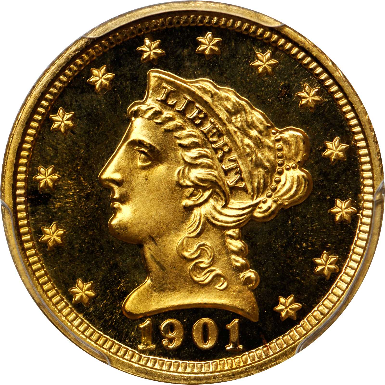 image for: 1901 Liberty Head Quarter Eagle. Proof-65 Cameo (PCGS). CAC.