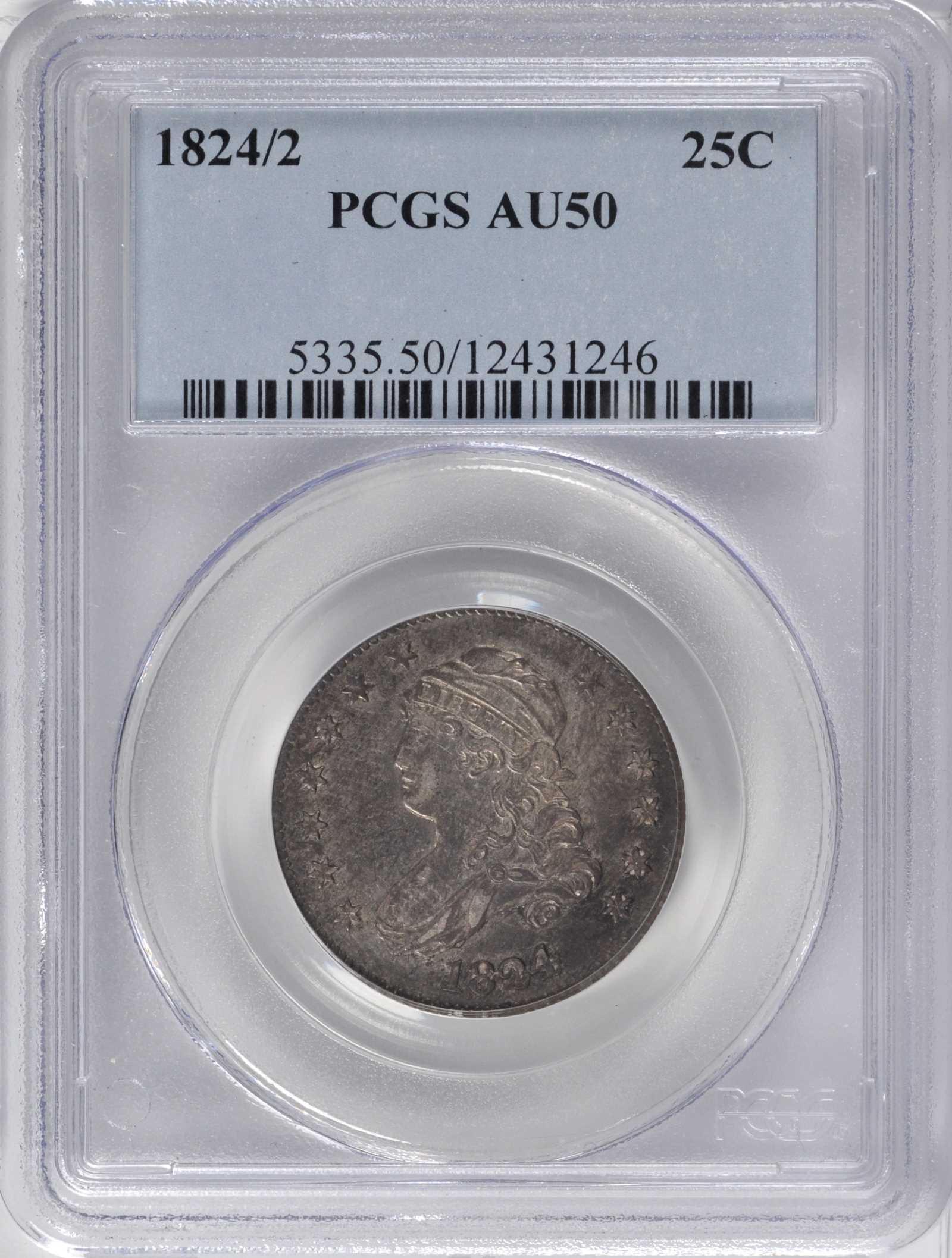 1824/2 25c AU50 thumbnail 4