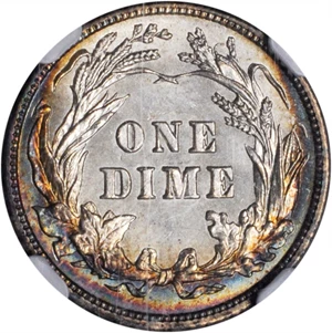 image for: 1904 Barber Dime. MS-66 (NGC).