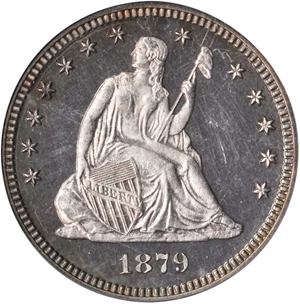 image for: 1879 Liberty Seated Quarter. Proof-63 Deep Cameo (PCGS). CAC.
