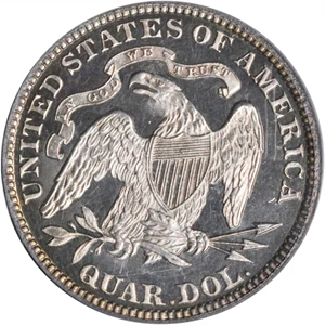 image for: 1879 Liberty Seated Quarter. Proof-63 Deep Cameo (PCGS). CAC.