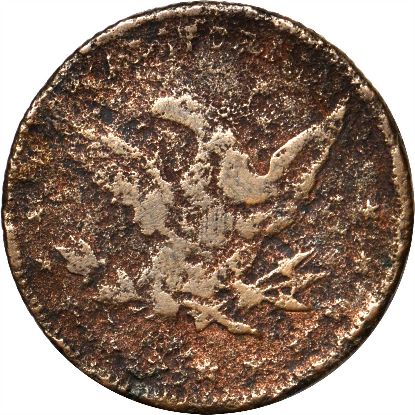 image for: Undated (1849) Miners Bank $10 Die Trial. K-1. Rarity-8. Copper. Reeded Edge. VF-20 Corroded (Uncertified).