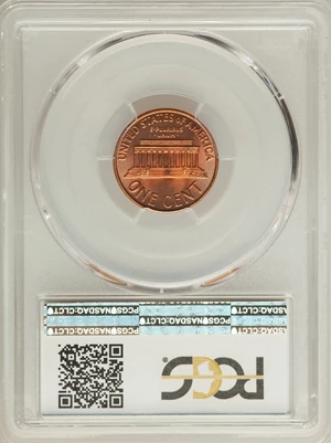 image for: 1961 1C MS67 Red PCGS. PCGS Population: (24/0). NGC Census: (6/0). Mintage 756,373,248. ...