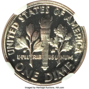 image for: 1957 10C PR69 Ultra Cameo NGC. NGC Census: (23/0). PCGS Population: (6/0). ...