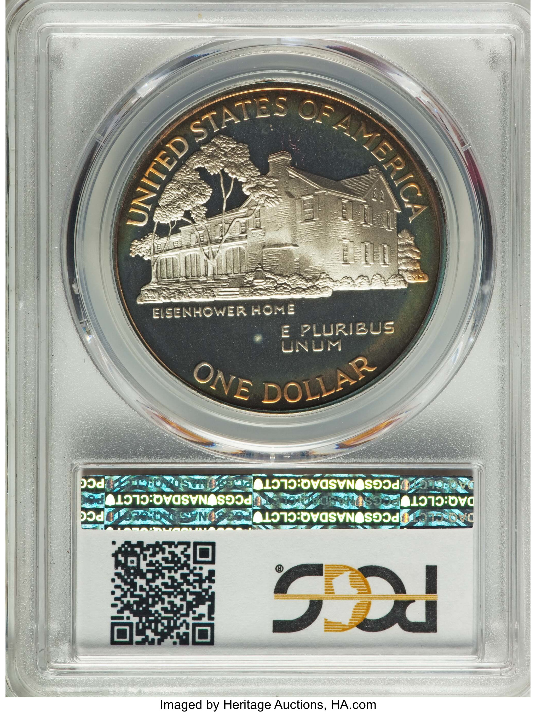 1990-P S$1 Eisenhower Centennial PR DCAM PR66 DCAM thumbnail 4