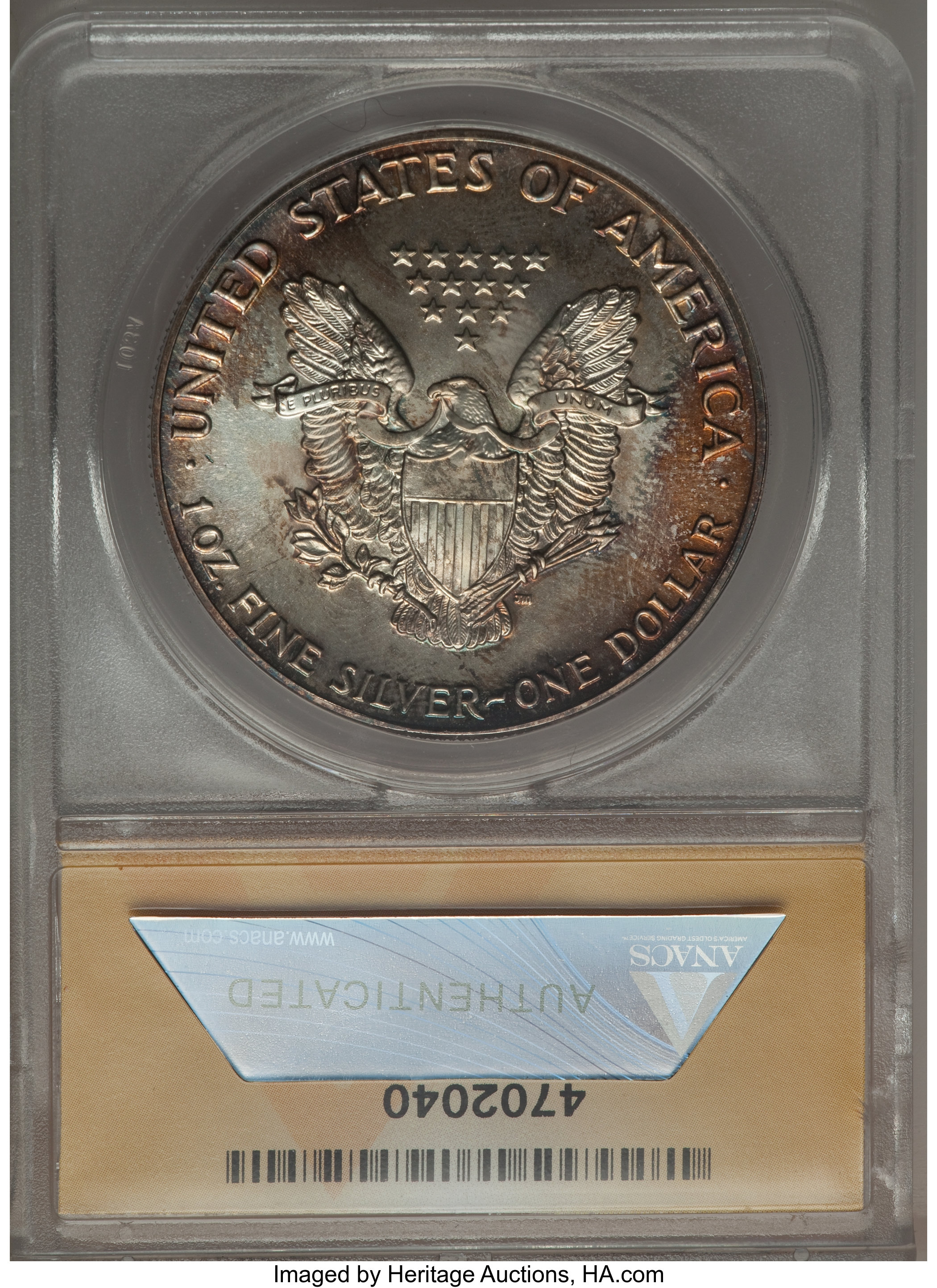1988 $1  Silver Eagle MS63 CAC thumbnail 3