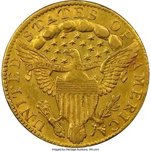 image for: 1796 $2 1/2 No Stars on Obverse, BD-2, R.4, AU55 NGC....