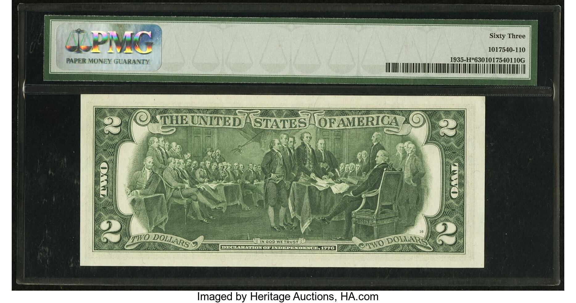 1976 $2  St. Louis (Fr. 1935H) CU63 thumbnail 4