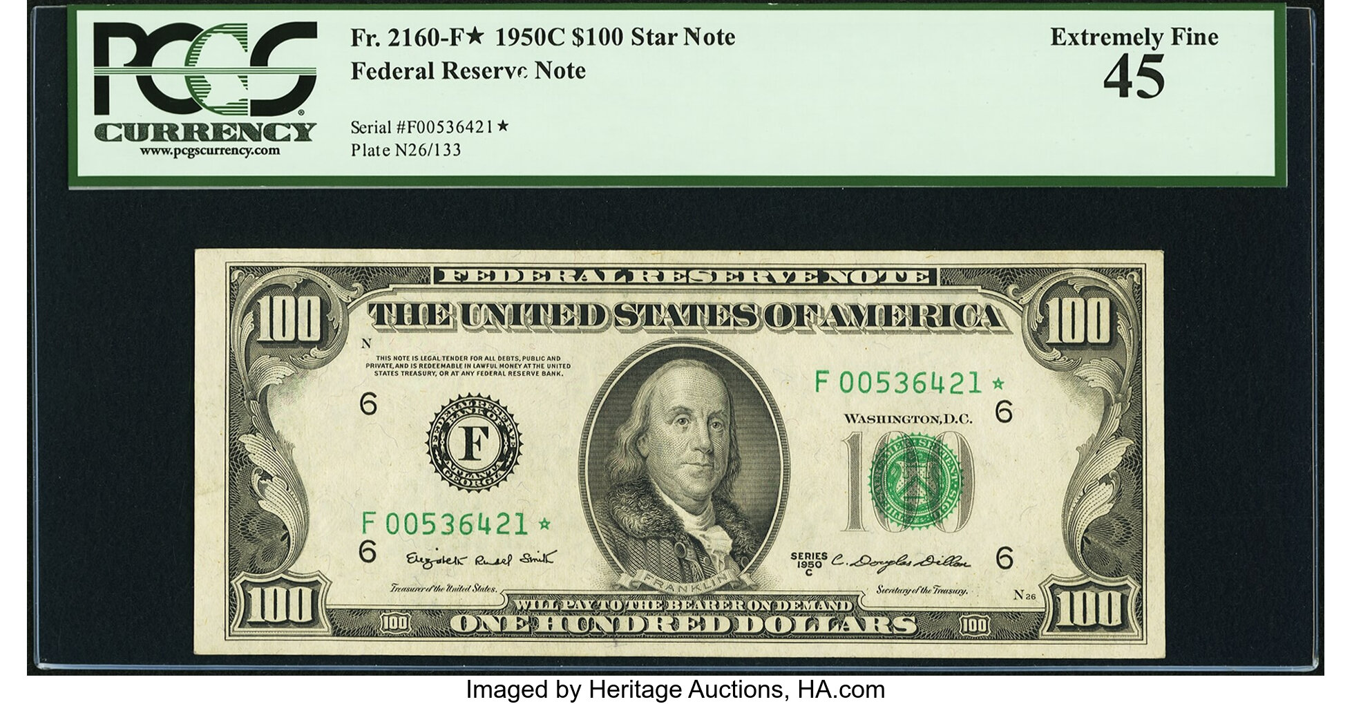 1950C $100 Replacement, Atlanta (Fr. 2160F*)