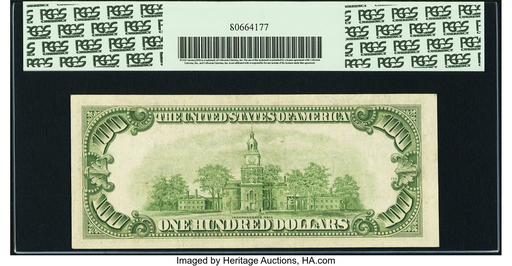 image for: Fr. 2160-F* $100 1950C Federal Reserve Star Note. PCGS Extremely Fine 45....