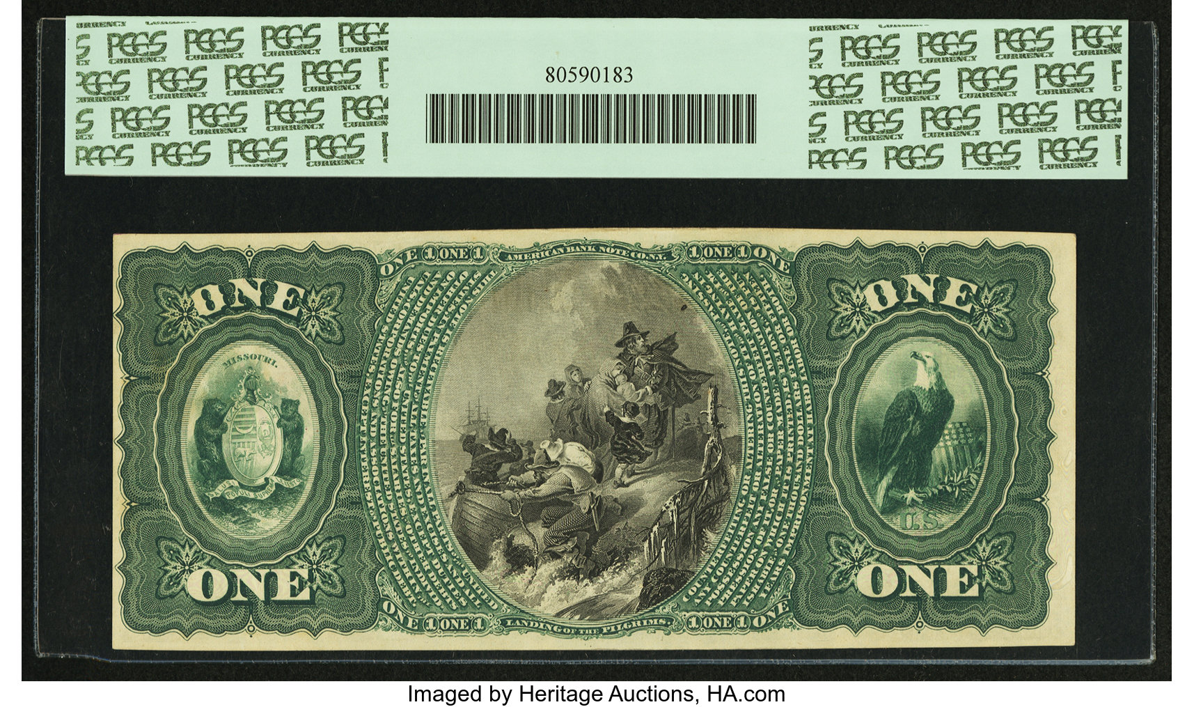 image for: California, MO - $1 Original Fr. 382 The Moniteau NB Ch. # 1712 PCGS Very Choice New 64....