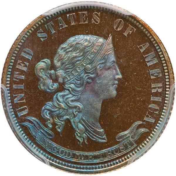 image for: 25C 1870 J-914. PCGS PR67 BN EX SIMPSON