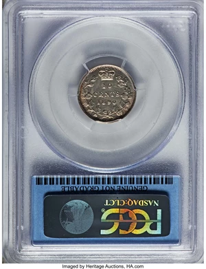 image for: Newfoundland. Victoria 10 Cents 1890-H UNC Details (Cleaning) PCGS