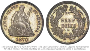 image for: 1870-S H10c MS (4397)