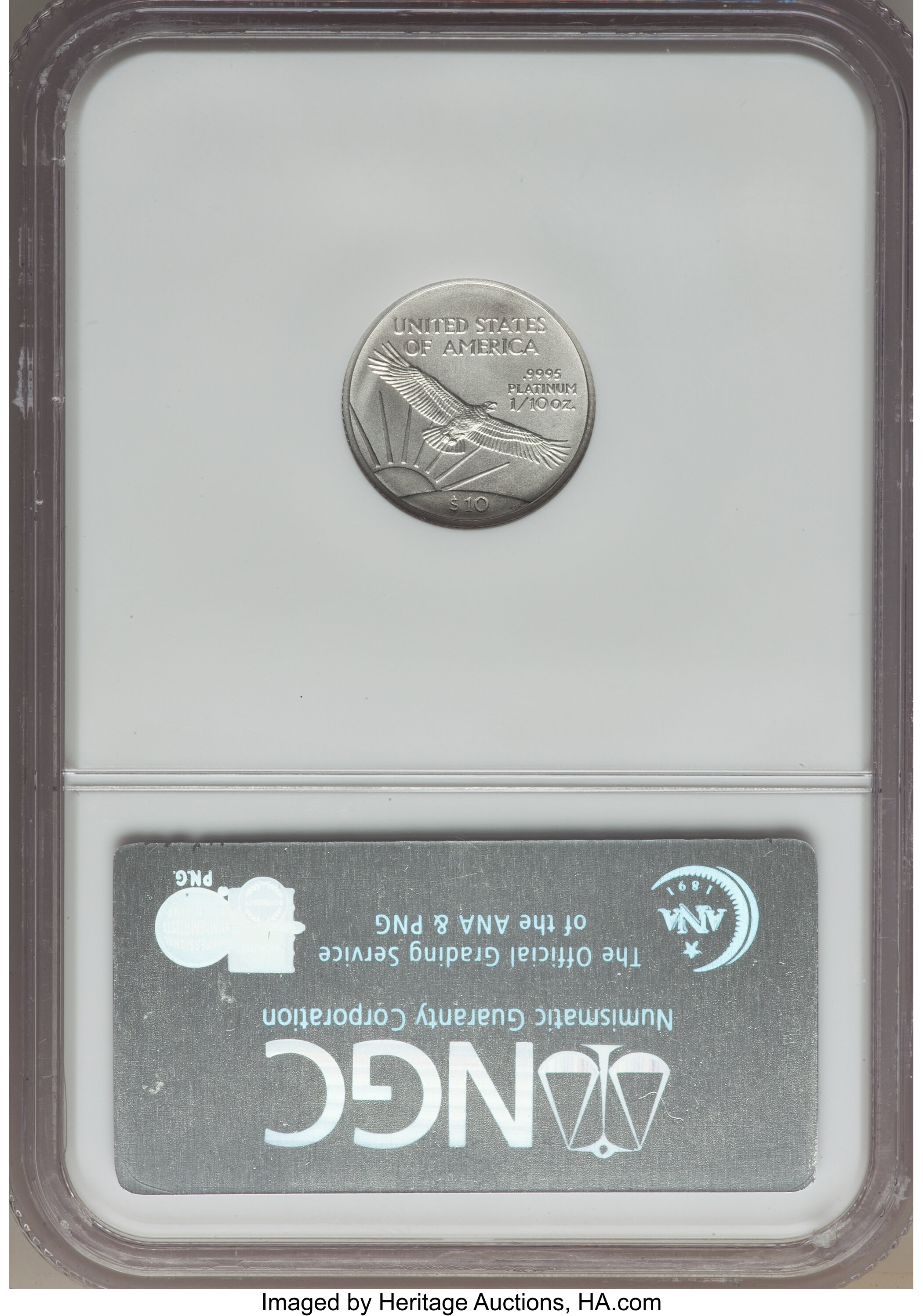 2005 P$100  Platinum Eagle MS70 thumbnail 13