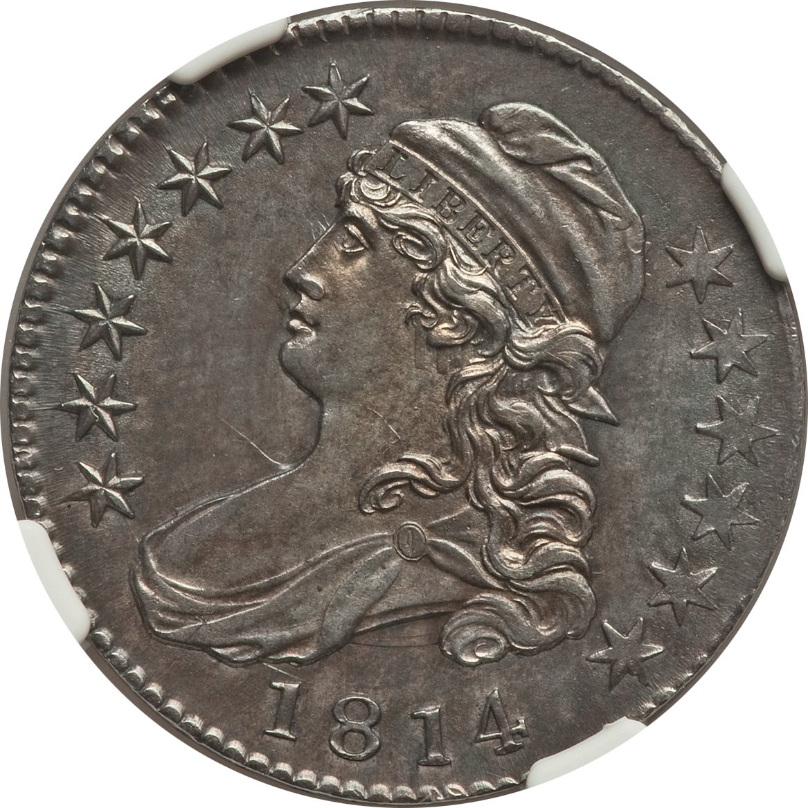 1814 50C -- Improperly Cleaned -- NGC Details. UNC. NGC Census: (0/112). PCGS Population: (7/116). CDN: $1,600 Whsle. Bid f...