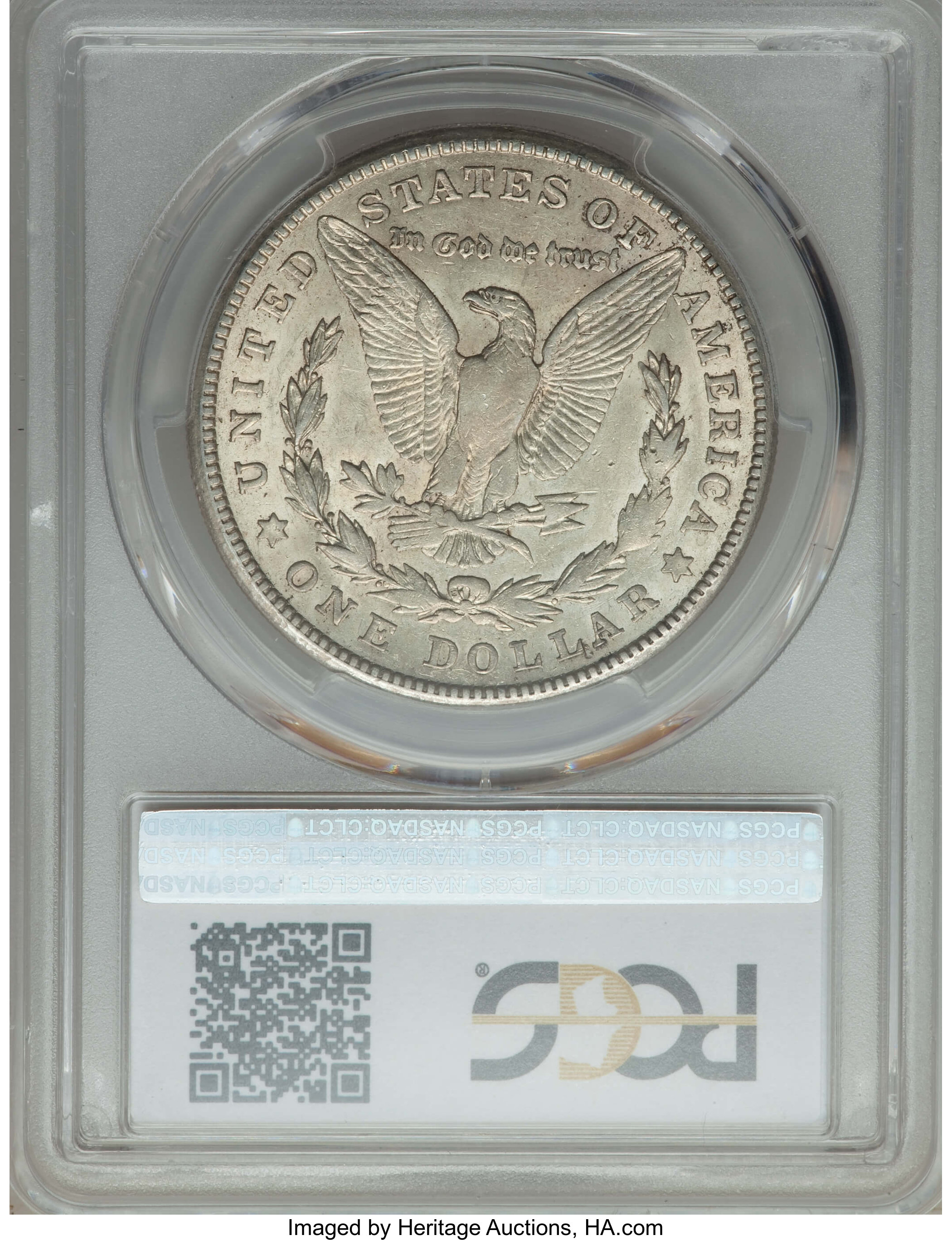 1921-S $1  BU Scratch, VAM-6A AU50 CAC thumbnail 7