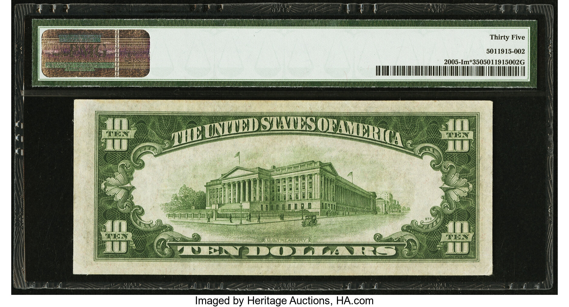 image for: Fr. 2005-I* $10 1934 Mule Federal Reserve Note. PMG Choice Very Fine 35....