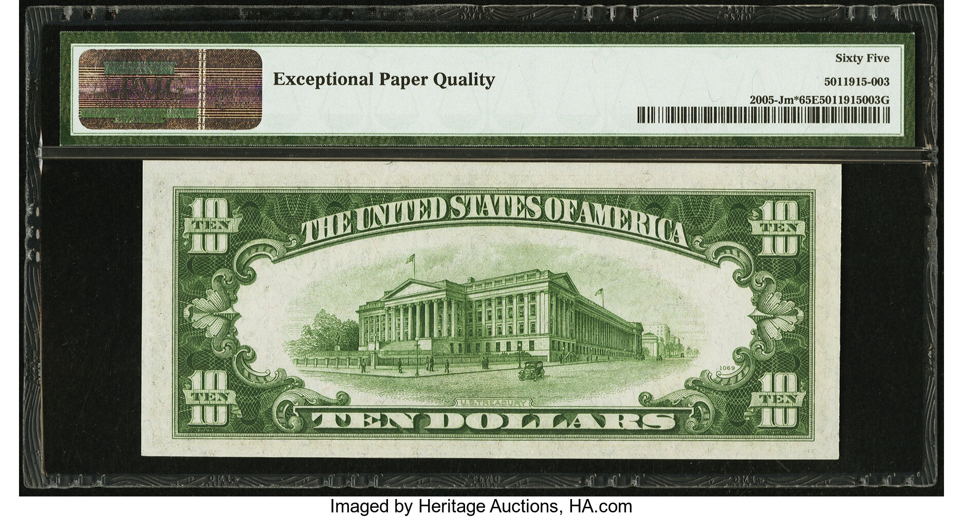 image for: Fr. 2005-J* $10 1934 Mule Federal Reserve Note. PMG Gem Uncirculated 65 EPQ....