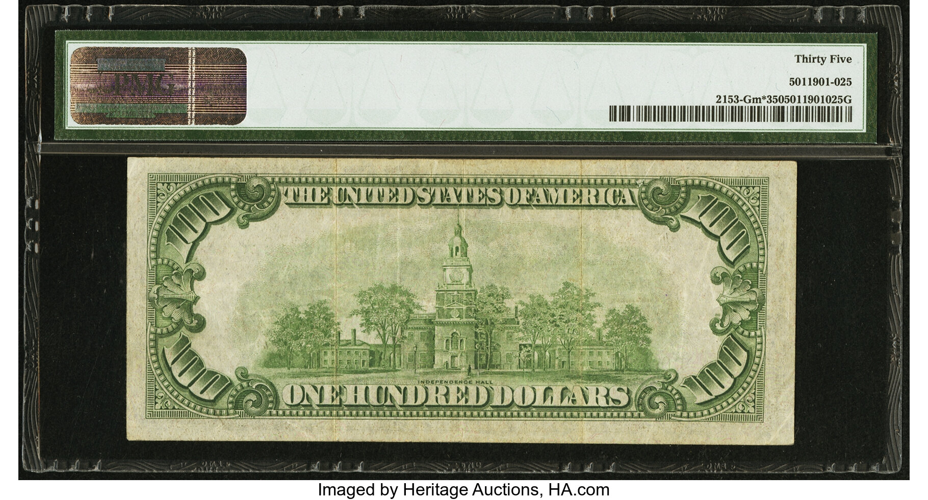 image for: Fr. 2153-G* $100 1934A Mule Federal Reserve Note. PMG Choice Very Fine 35....