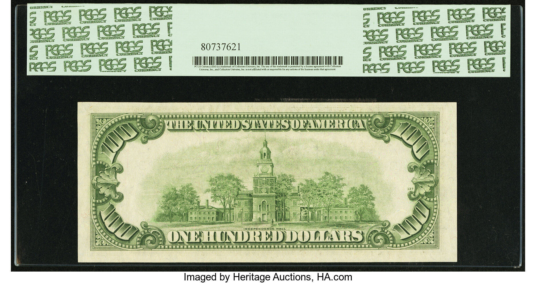 image for: Fr. 2160-C* $100 1950C Federal Reserve Note. PCGS Very Choice New 64PPQ....