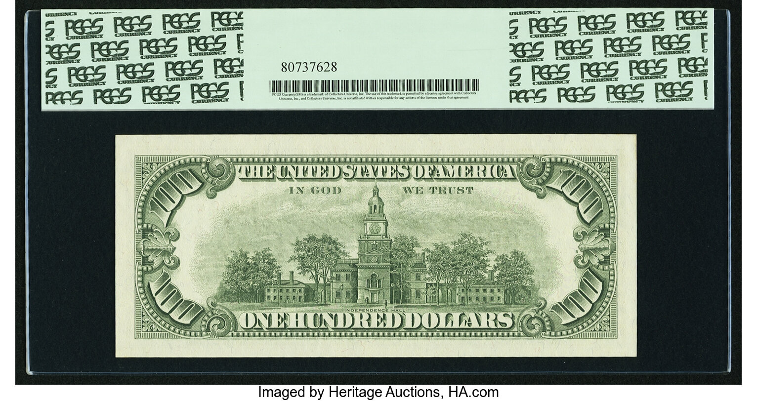 image for: Fr. 2163-B* $100 1963A Federal Reserve Note. PCGS Gem New 66PPQ....