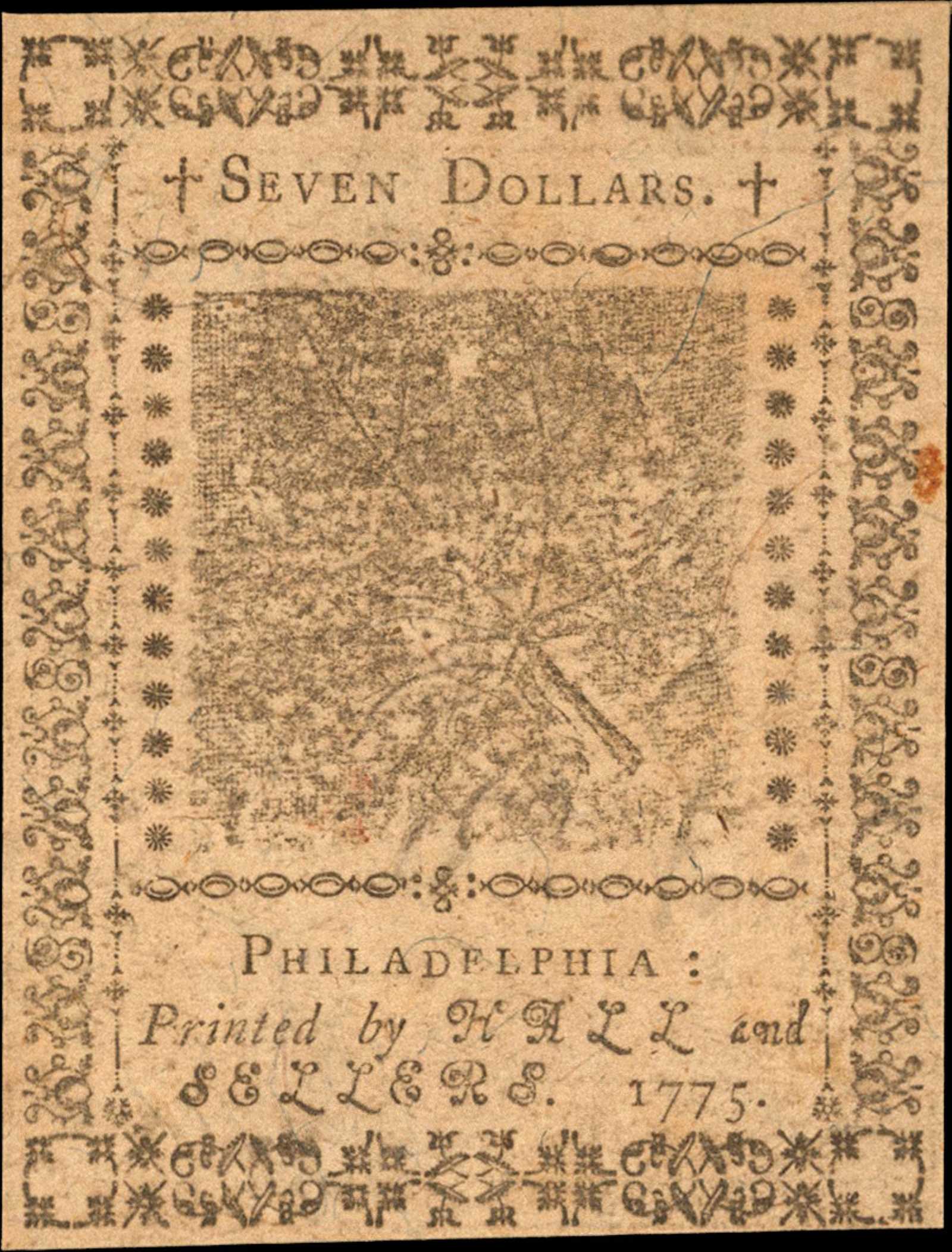 image for: CC-17. Continental Currency. November 9, 1775. $7. Choice Uncirculated.