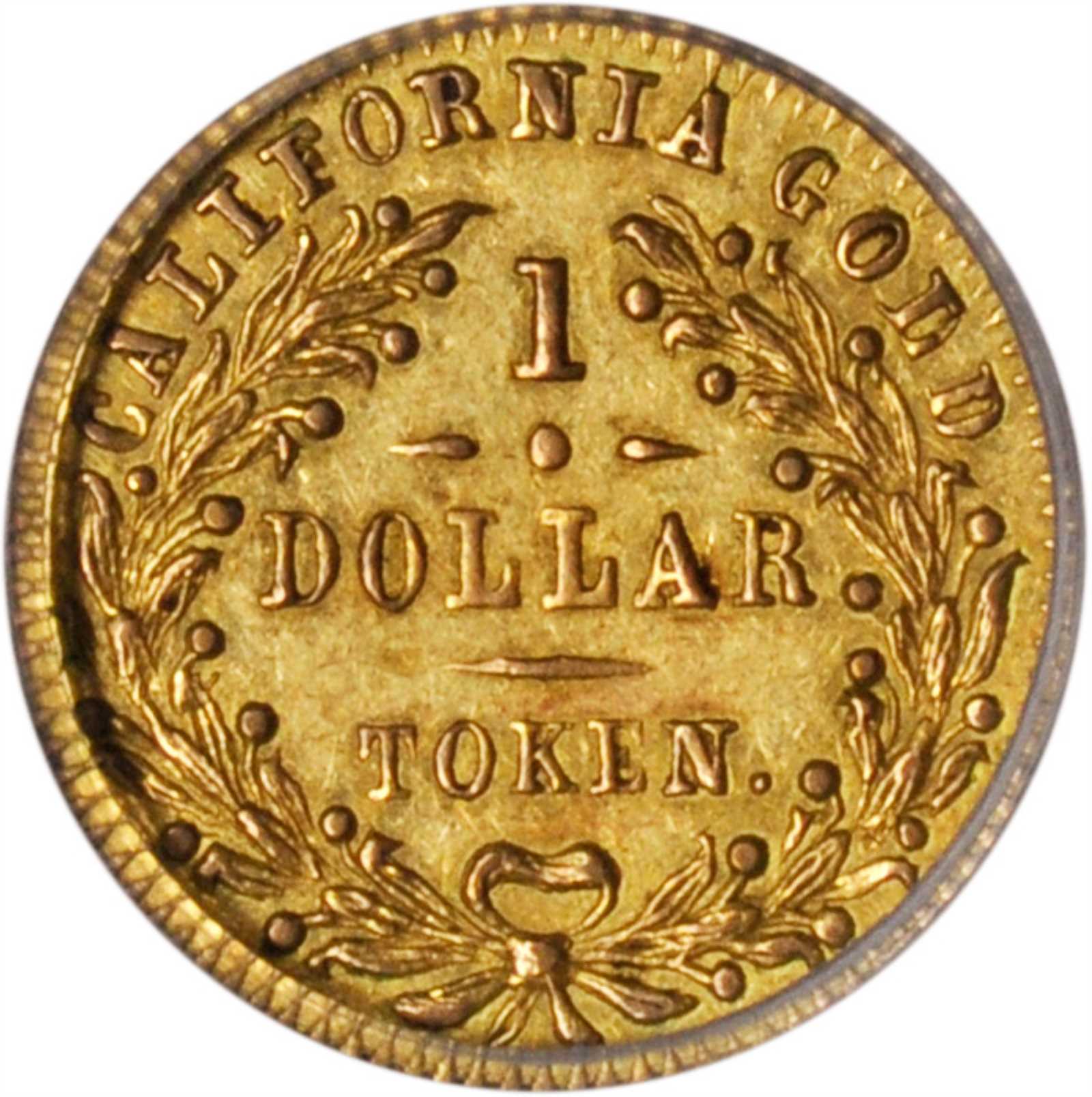 image for: 1872 Round $1. BG-1208. Rarity-6-. Indian Head. AU-58 (NGC).