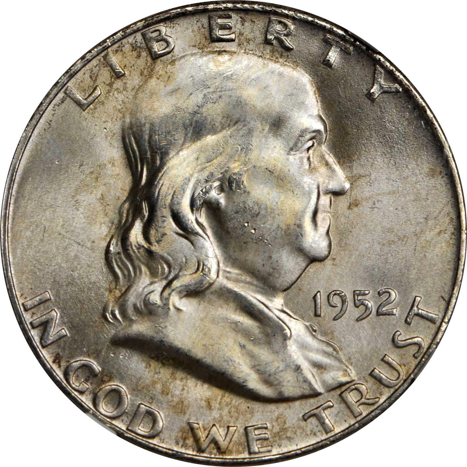 image for: 1952-D Franklin Half Dollar. MS-66 FBL (NGC).