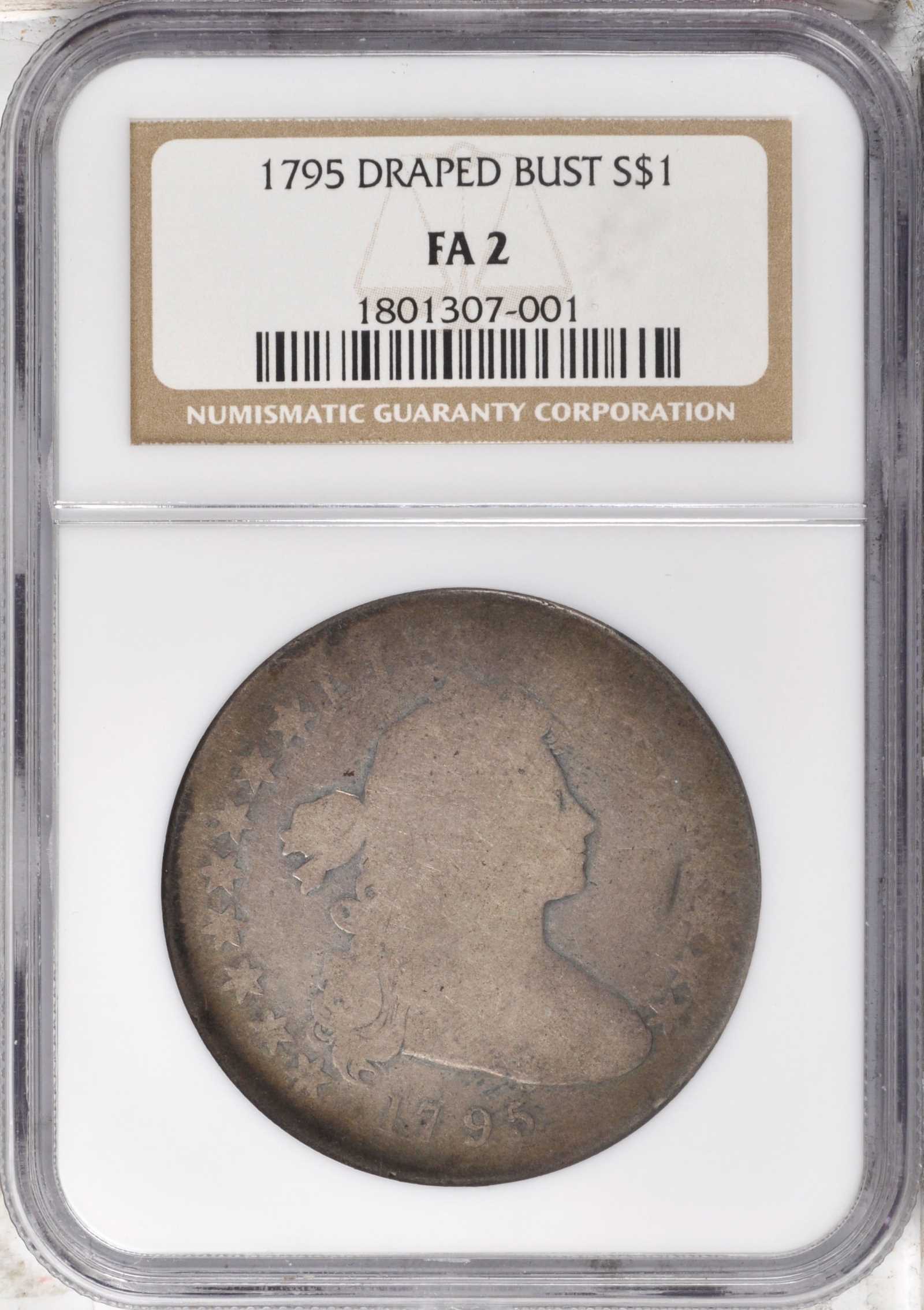 1795 $1  Draped Bust, Centered Bust P1 thumbnail 6
