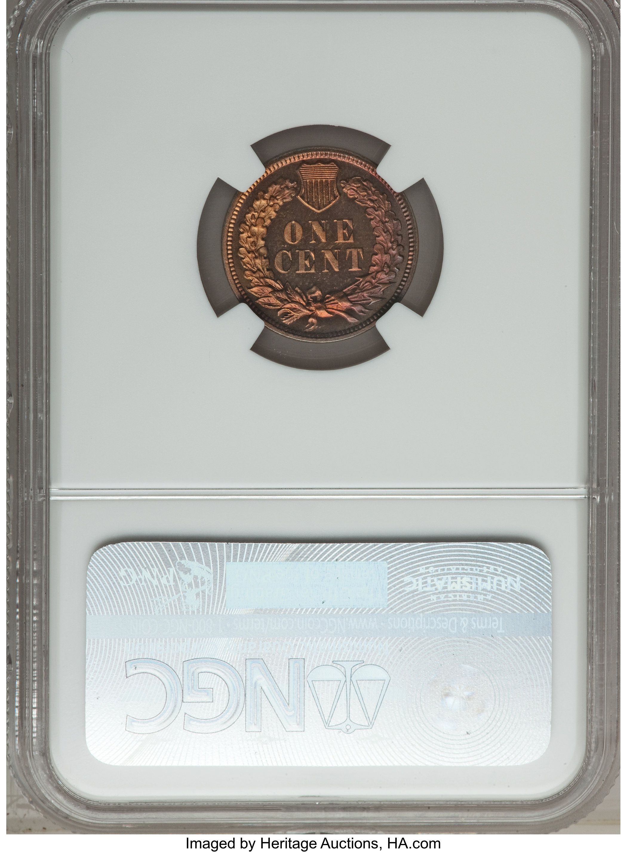image for: 1897 1C PR66 Red and Brown Ultra Cameo NGC....