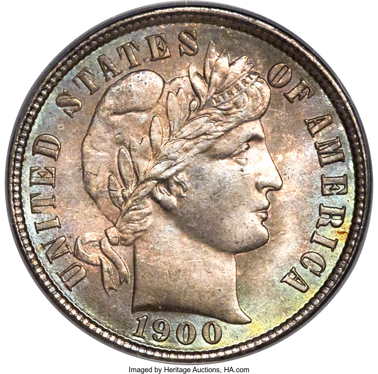 1900 10C MS67 PCGS. CAC. ...