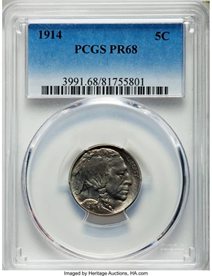 image for: 1914 5C PR68 PCGS....