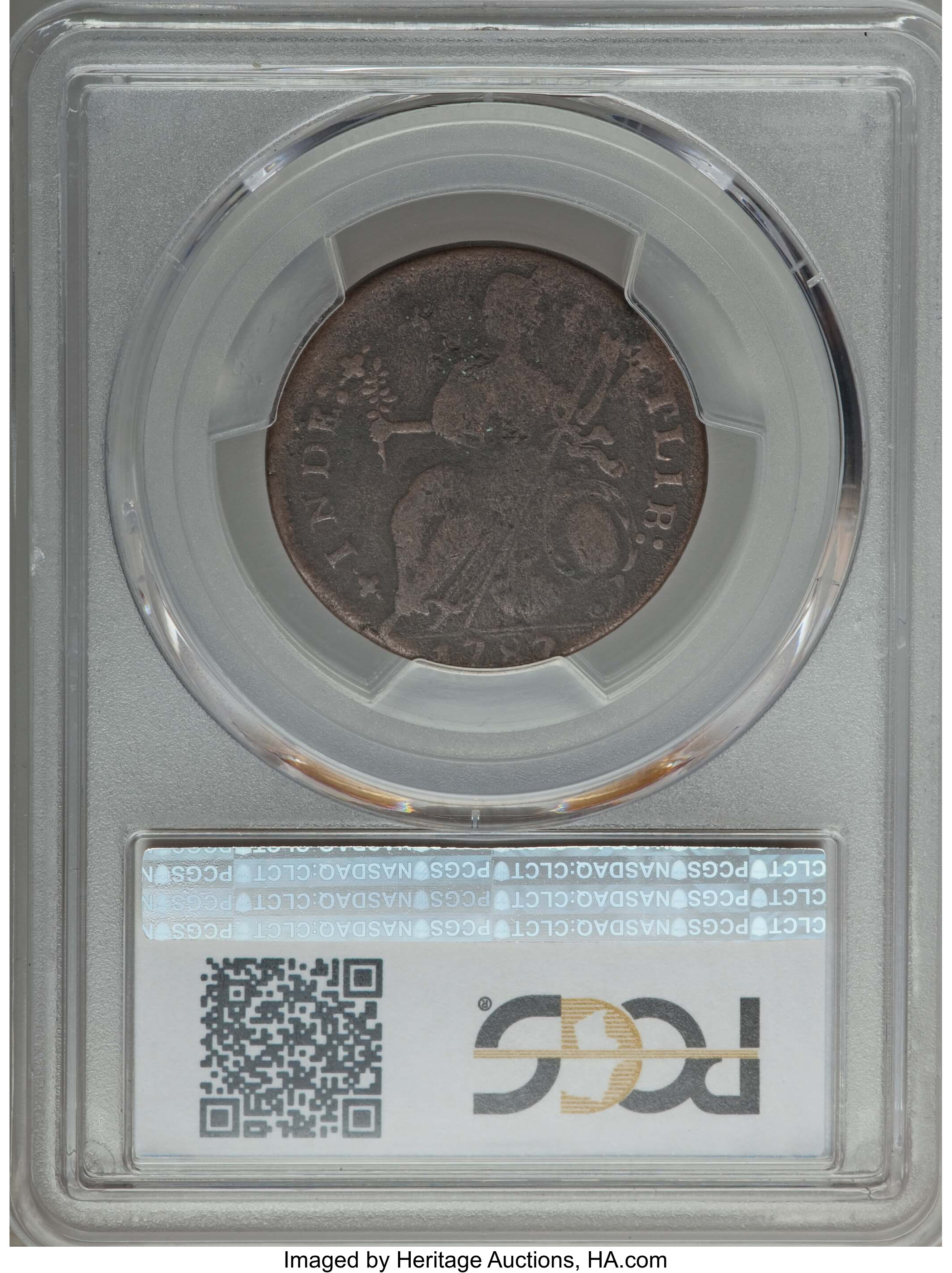1787 Copper Connecticut, Mailed Bust Left MS BN F15 BN thumbnail 2