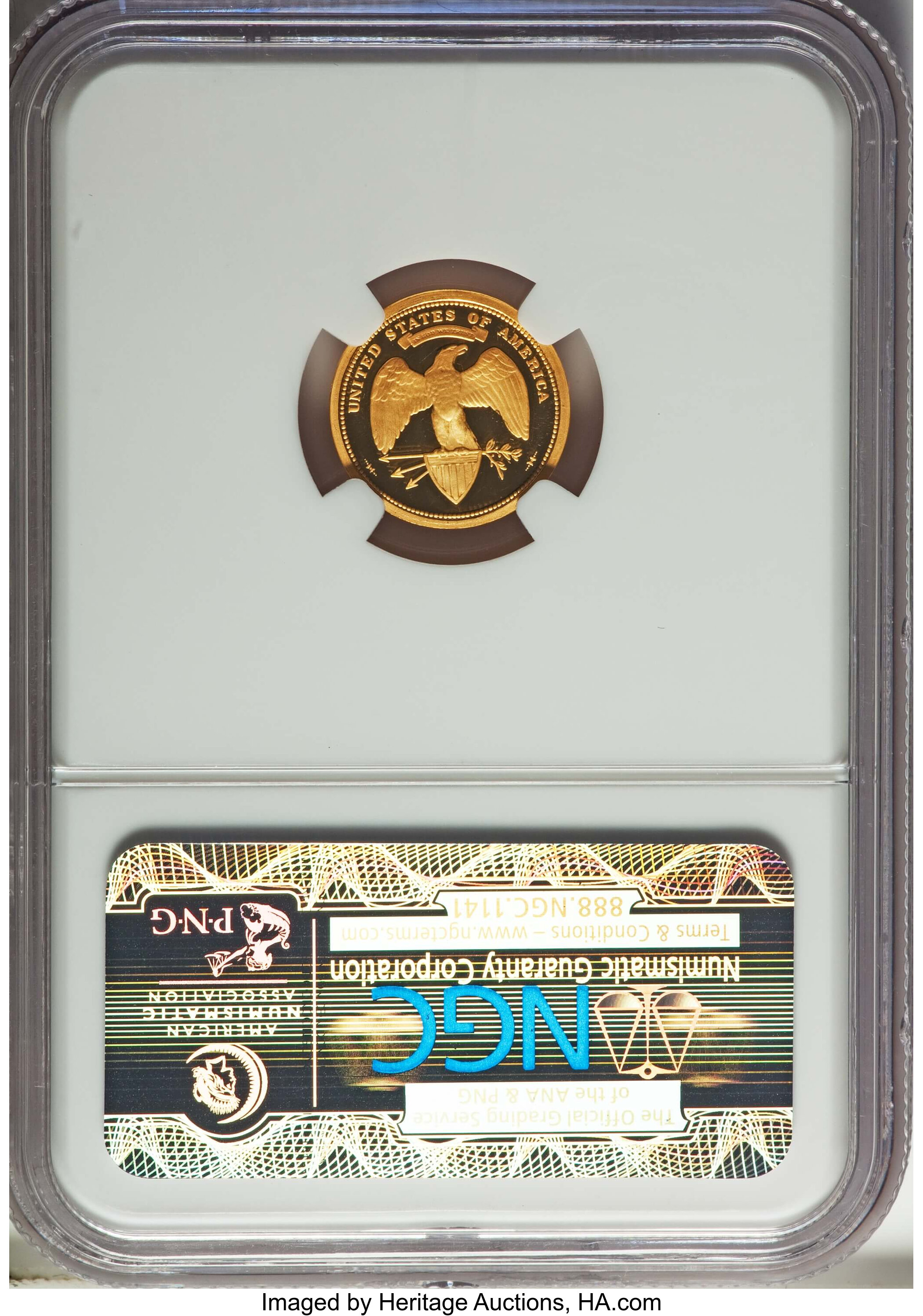 image for: 1876 George T. Morgan $100 Union, Private Issue, Struck in 2013, Ultra Cameo Gem Proof NGC. (1/10 ounce . 999 gold)....