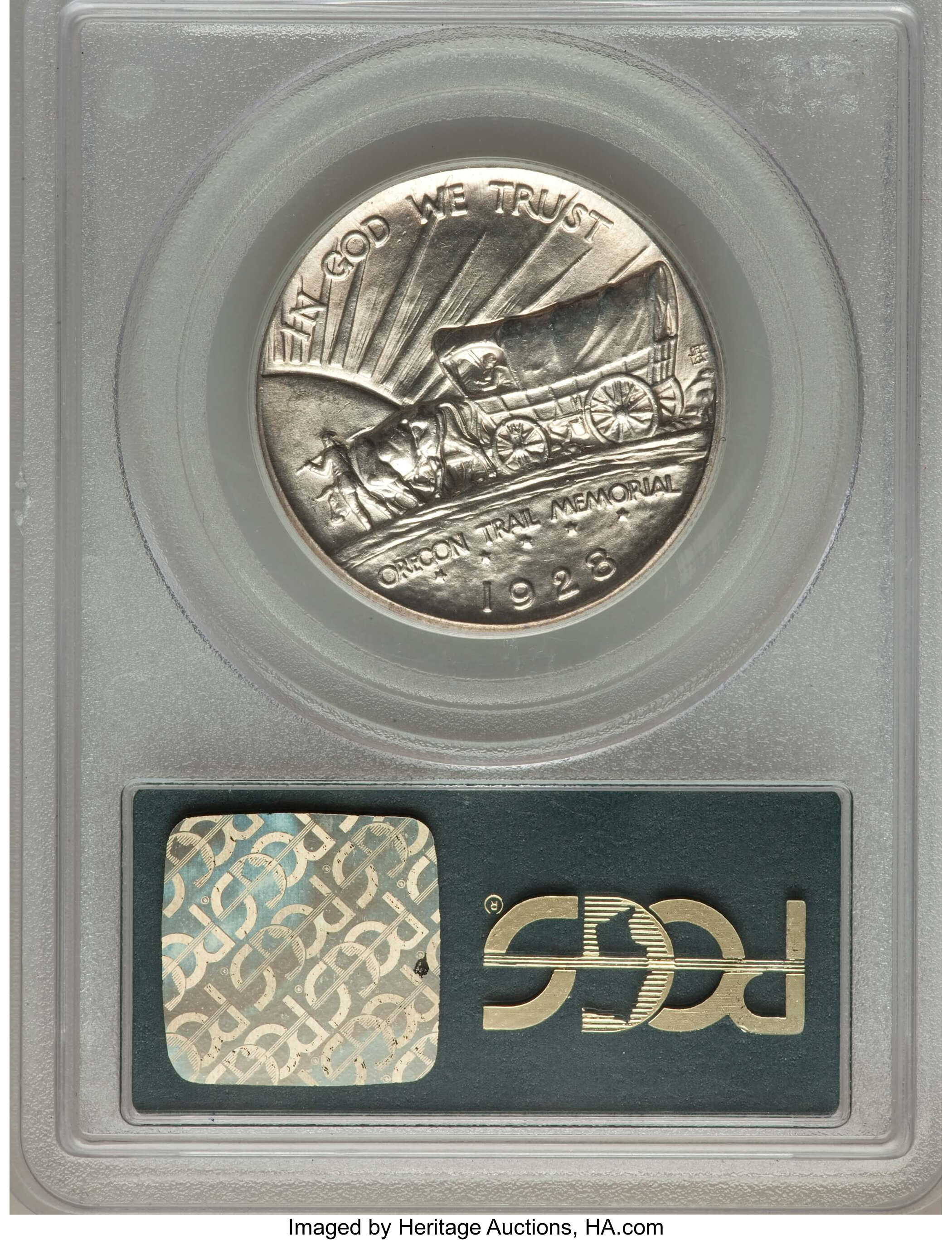1928 50c Oregon Trail AU50 thumbnail 11