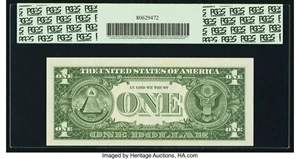 image for: Fr. 1900-E $1 1963 Federal Reserve Note. E-B Block. PCGS Choice New 63PPQ....