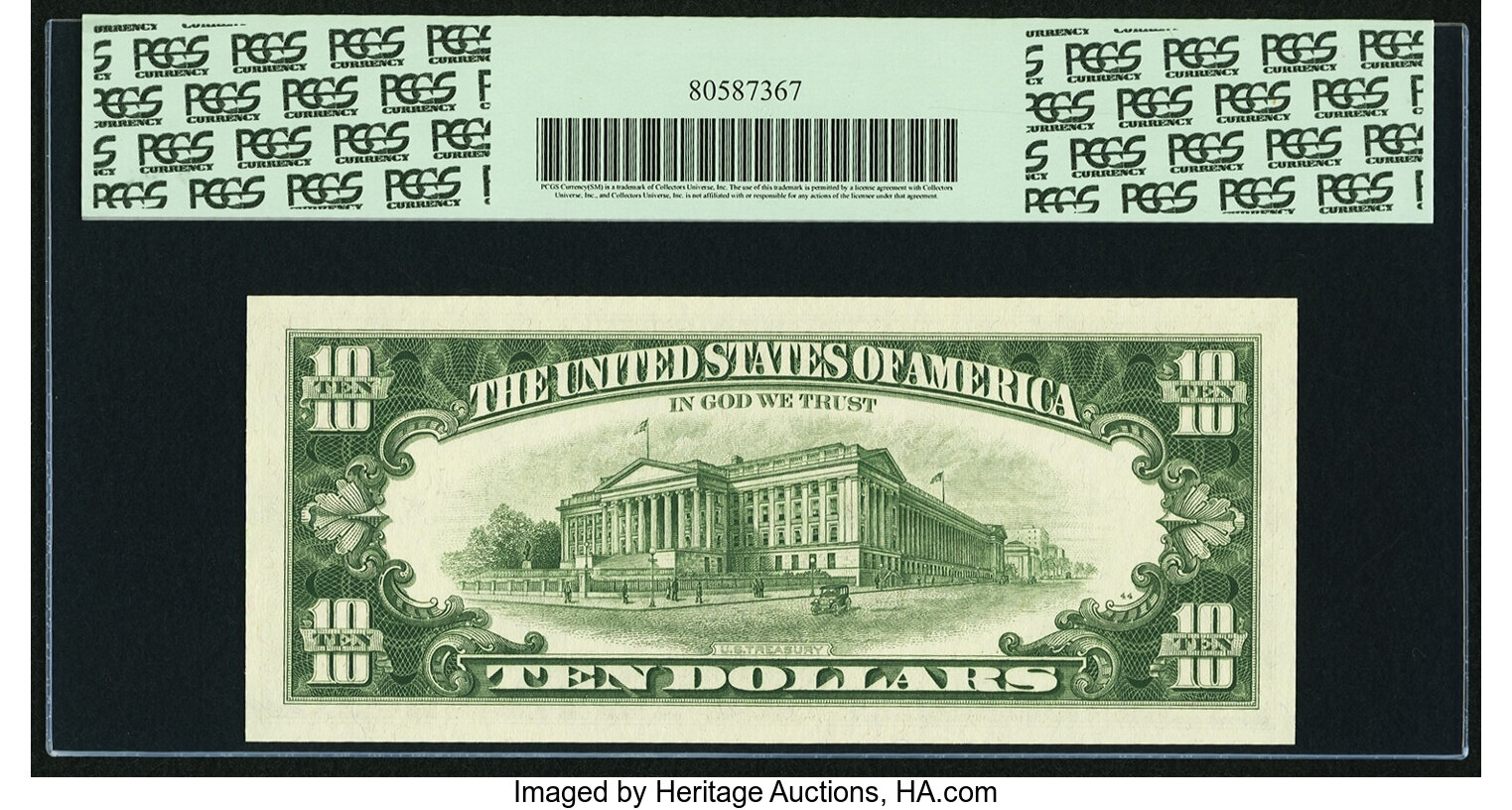 image for: Fr. 2017-J* $10 1963A Federal Reserve Star Note. PCGS Superb Gem New 67PPQ....