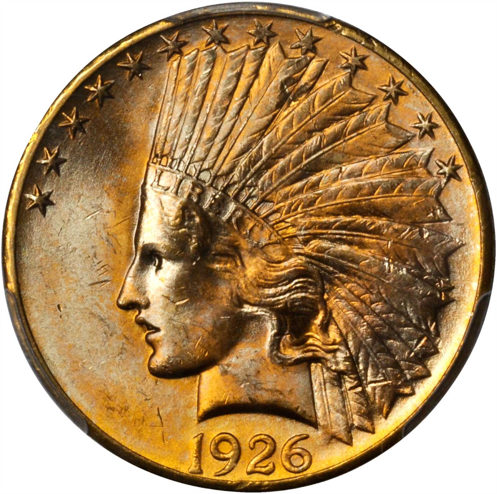 1926 Indian Eagle. MS-64+ (PCGS).