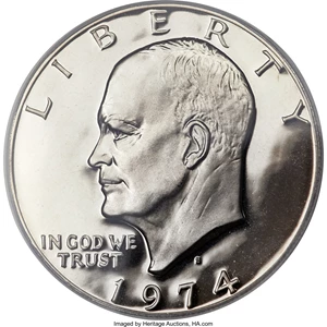 image for: 1974-S $1 Clad PR70 Deep Cameo PCGS....
