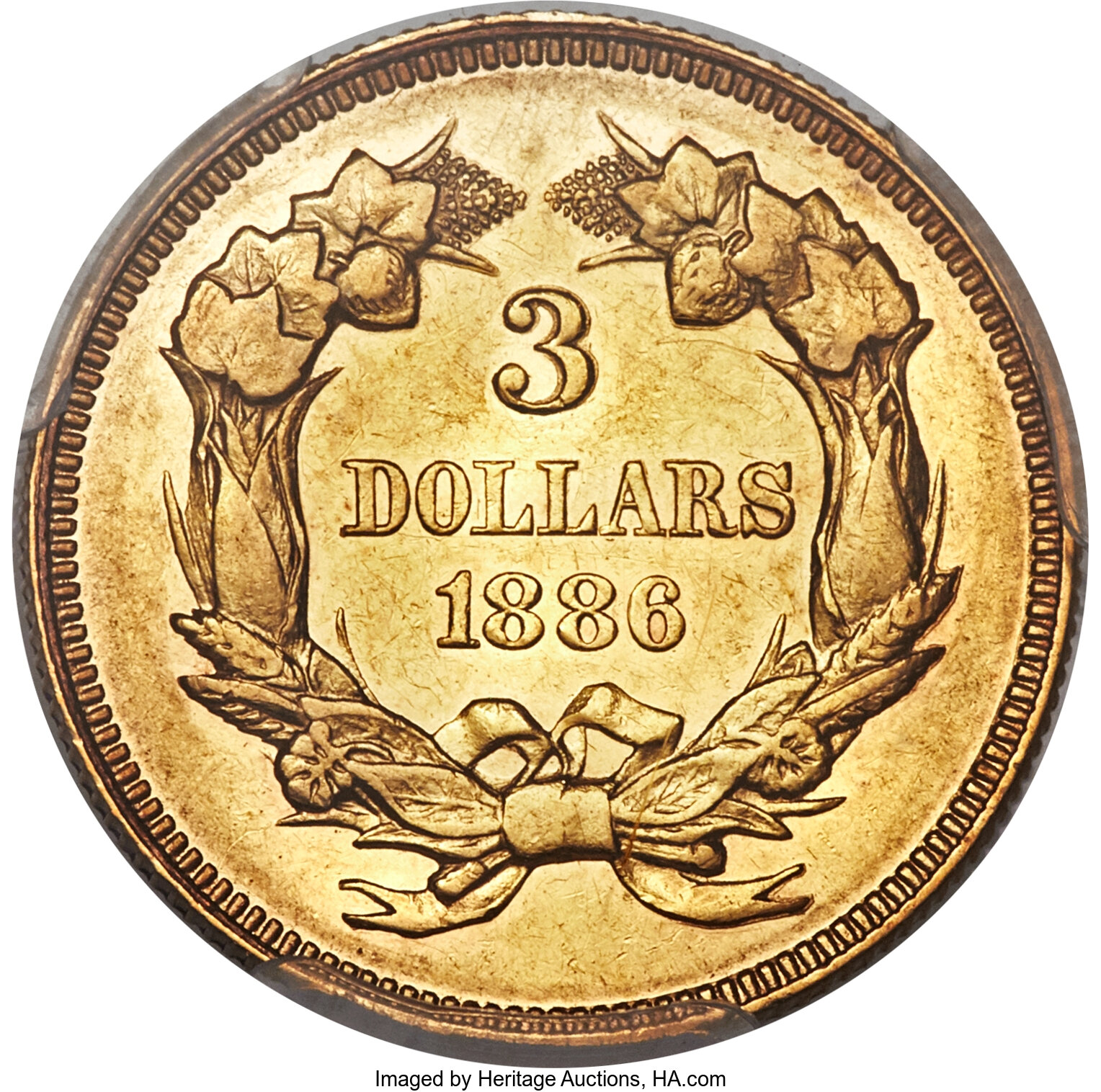 image for: 1886 $3 PR53 PCGS....