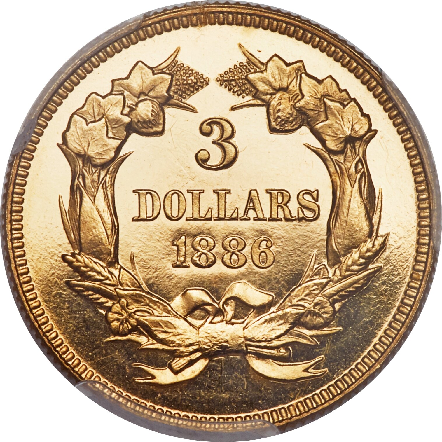 image for: 1886 $3 PR64+ Deep Cameo PCGS. CAC....