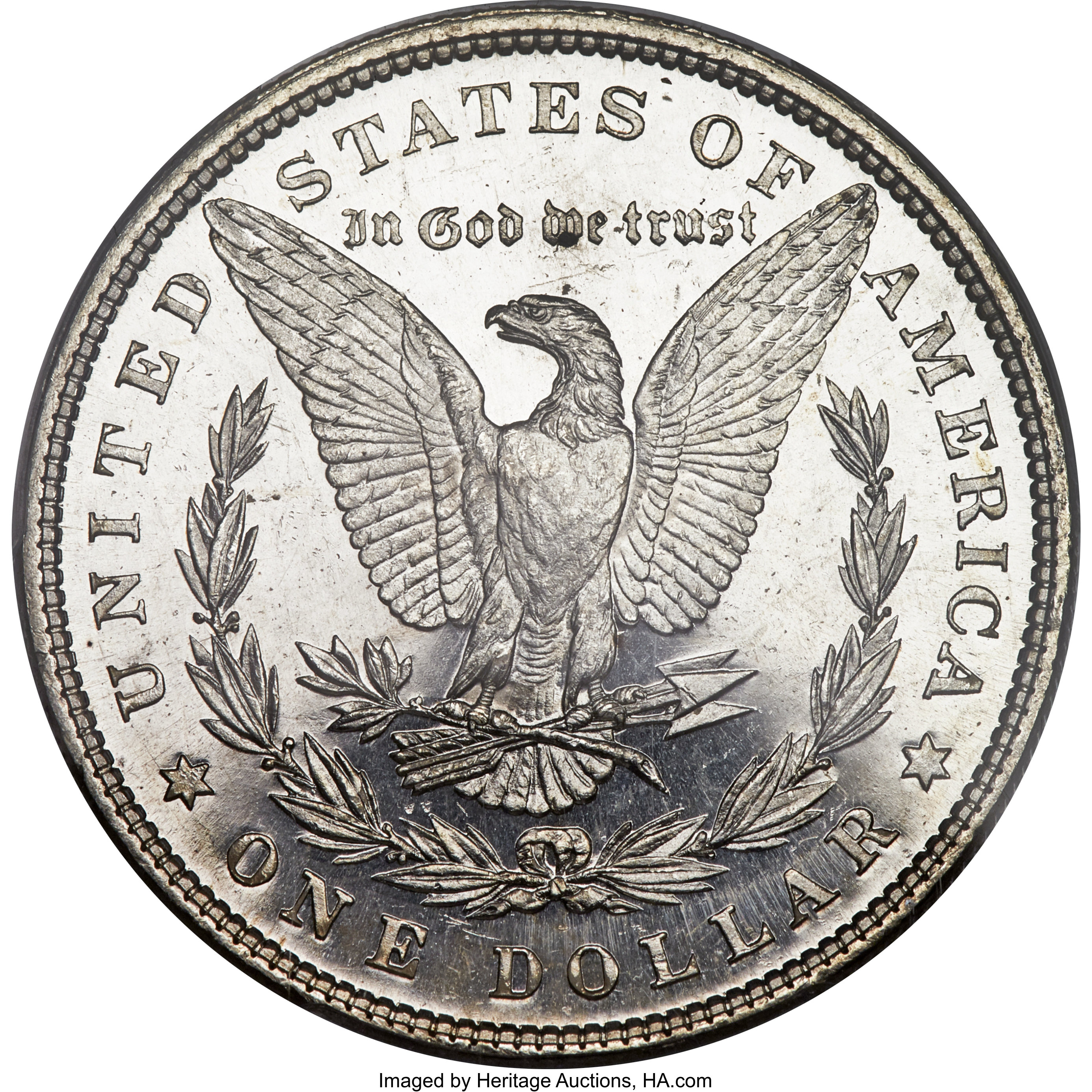 image for: 1878 7TF $1 Reverse of 1879 MS64 Deep Mirror Prooflike PCGS....